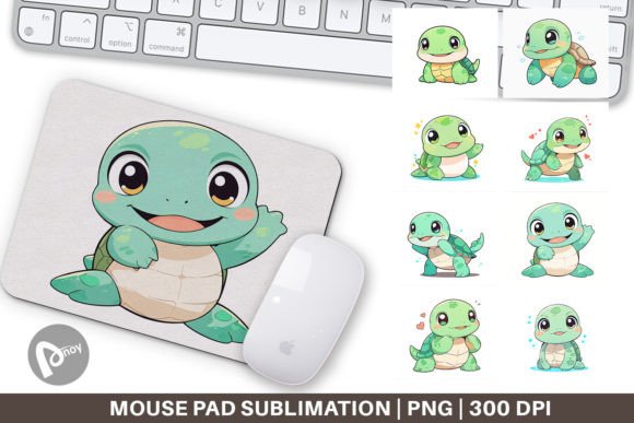 Baby Sea Turtle Mouse Pad – Style Meets Desk Function