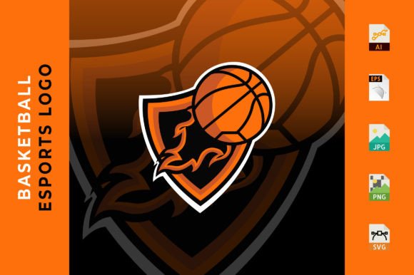Basketball Esports Emblem Mascot Logo: A Versatile Design Asset for Creators and Teams