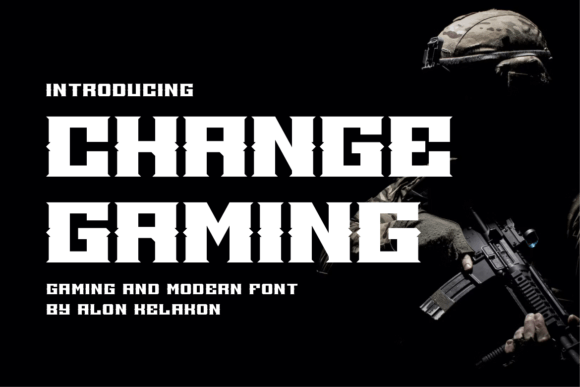 Change Gaming: A Bold Sans Serif Font for Impactful Design Work