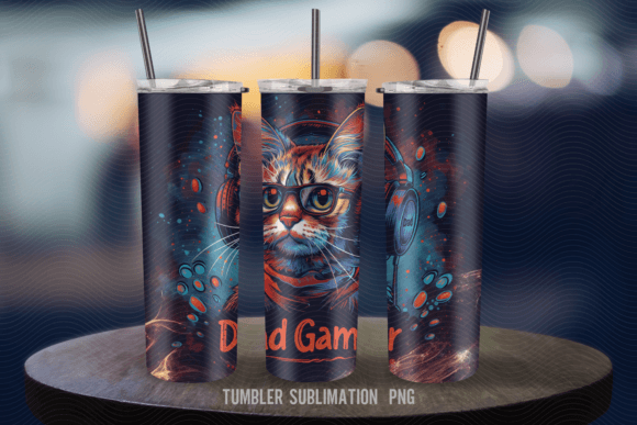 Dad Gamer 20oz Tumbler Design PNG