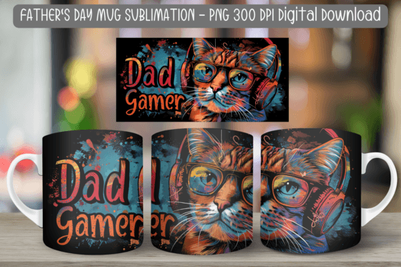 Dad Gamer Coffee Mug PNG: A Creative Tool