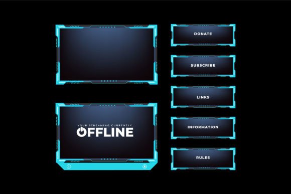 Elevate Your Streams with a Live Streaming Overlay Template Vector: The Future of Ice Color Design