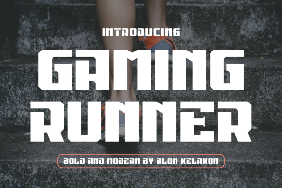 Gaming Runner: A Bold Sans Serif Font Built for Impact