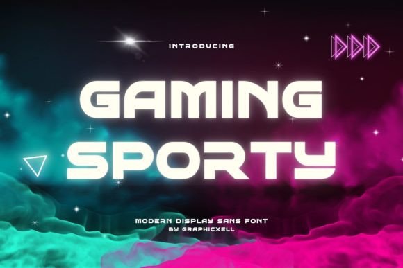 Gaming Sporty: A Bold Display Font for Action-Driven Design