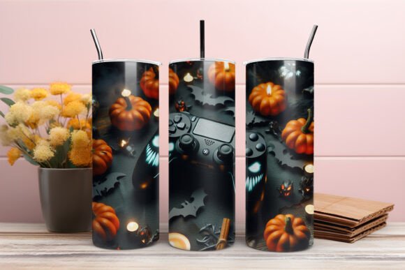 Halloween Gaming Controller Tumbler Wrap for Sublimation