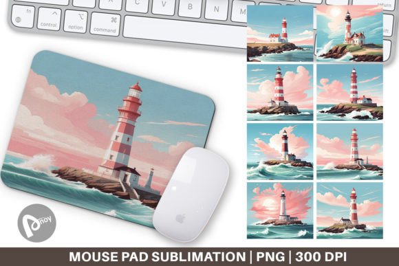 How a Mouse Pad Lighthouse Illustration Transforms Your Desk into a Productivity Sanctuary