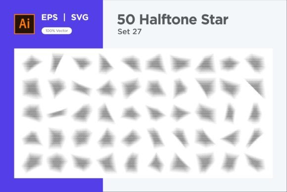 How to Use Stars Shape Halftone Background 50-27 for Eye-Catching Design Projects