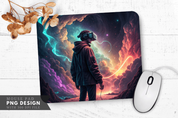 Immersive VR Gaming Mouse Pad Png – A Creative Asset for Modern Projects