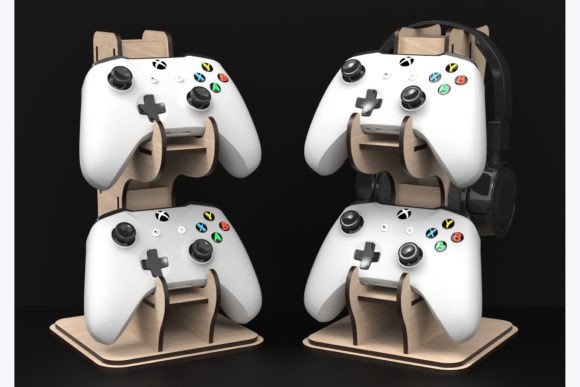 Laser Cut Game Controller Stand SVG File