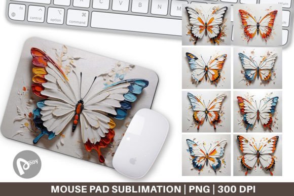 Mouse Pad 3D Butterfly Painting – More Than Just a Desk Accessory