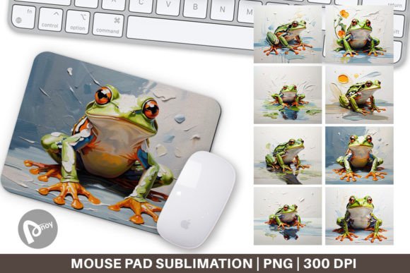 Mouse Pad 3D Frog Painting