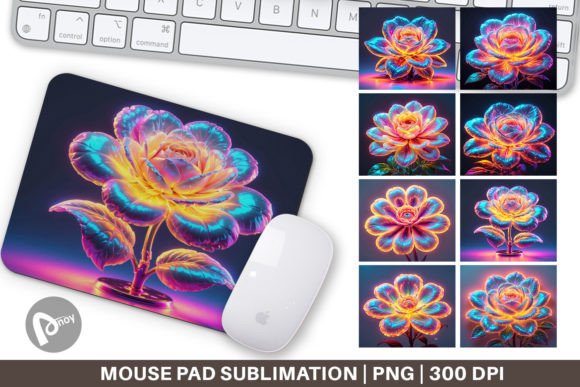 Mouse Pad 3D Glowing Flower: Design & Ideas