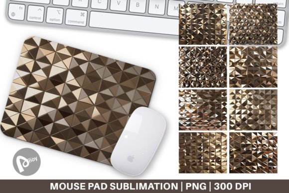 Mouse Pad 3D Gold Polygonal: A Strategic Addition to Your Work Environment