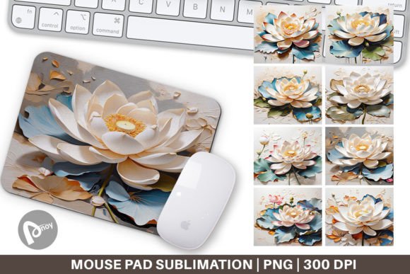 Mouse Pad 3D Lotus Flower Painting: A Practical Desk Upgrade for Focused Work and Creative Flow