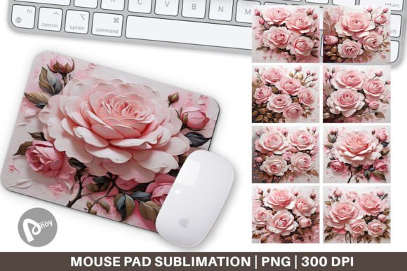 Mouse Pad 3D Pink Rose: Style and Comfort for Your Desk