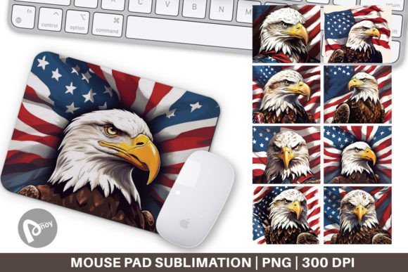Mouse Pad American Eagle: Sublime Design for Your Desk