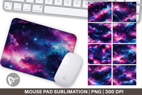 Mouse Pad Cosmic Glow: Transform Your Workspace with Stellar Design