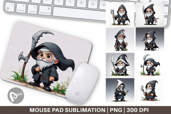 Mouse Pad Grim Reaper Gnome: Why This Sublimation Design Deserves a Spot on Your Desk