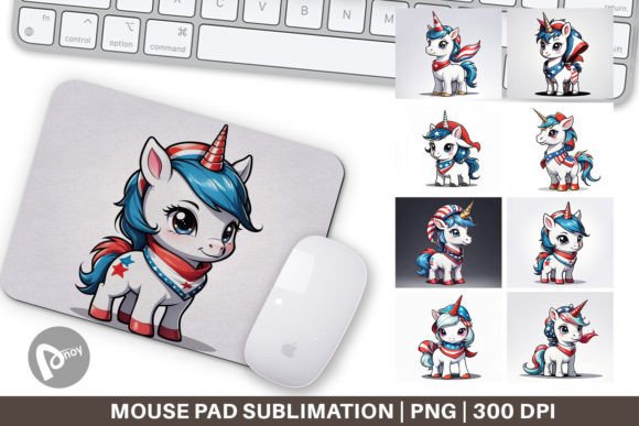 Mouse Pad Patriotic Unicorn: Elevate Your Desk with Creative Flair and Everyday Comfort