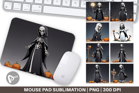 Mouse Pad Scary Skeleton Nun: A Practical Desk Upgrade