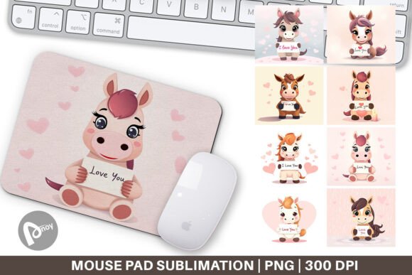 Mouse Pad Valentine Horse Cartoon: A Thoughtful Choice for Work and Play