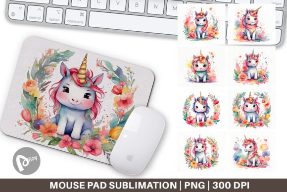 Mouse Pad Watercolor Cute Unicorn: A Creative Desk Upgrade