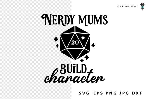 Nerdy Mums Build Character – Gaming SVG