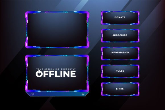 Streaming Overlay Border Design Vector: Building a Professional Broadcast Aesthetic