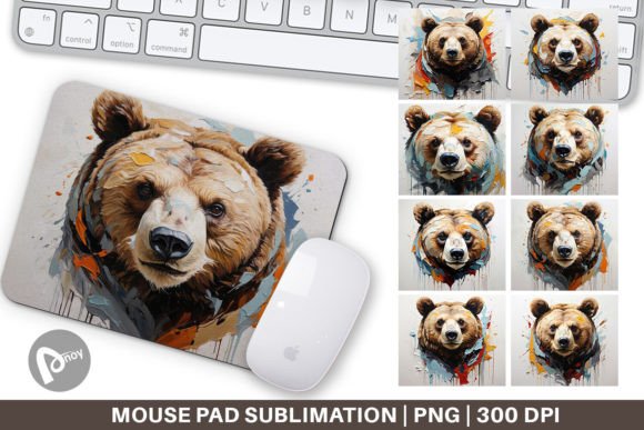 The Intersection of Art and Ergonomics: Redefining Desktop Spaces with 3D Bear Painting Mouse Pads