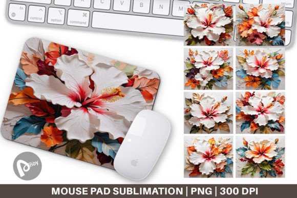 The Mouse Pad 3D Hibiscus Flower: Where Art Meets Productivity in the Modern Workspace