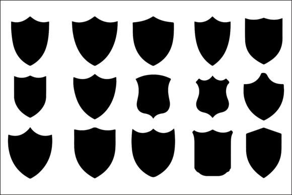 Timeless Strength: Vintage Shield Logo Vector Stock for Designers