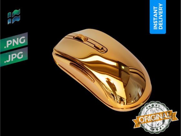 Unlock Creative Design Possibilities with the Gaming Gold Mouse Digital Clipart Collection